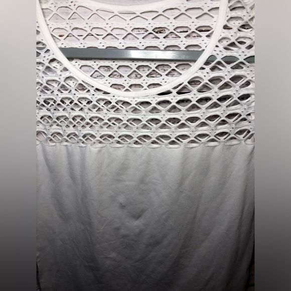 VENUS White Crochet Long Sleeve Top Medium - Picture 6 of 9
